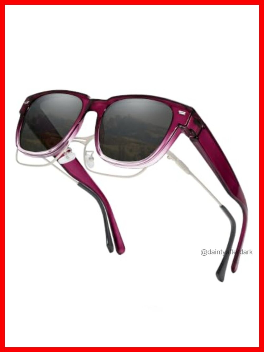 Polarized Fit Over Sunglasses UV400 Full Frame Square Unisex Adult